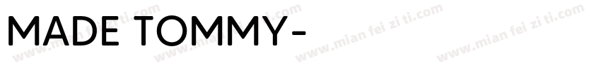 MADE TOMMY字体转换